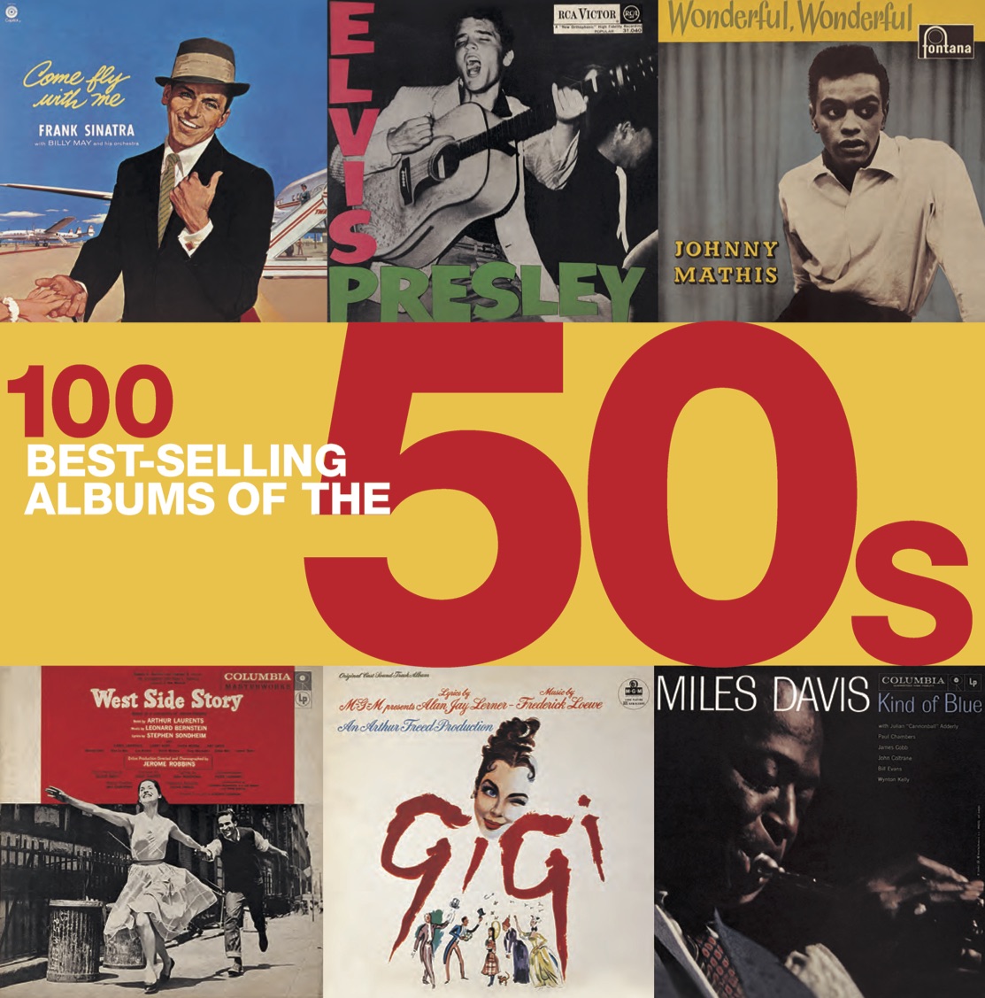 100 Best-Selling Albums of the 50s - Amber Books