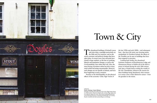 Double Page Spread titled 'town & city'